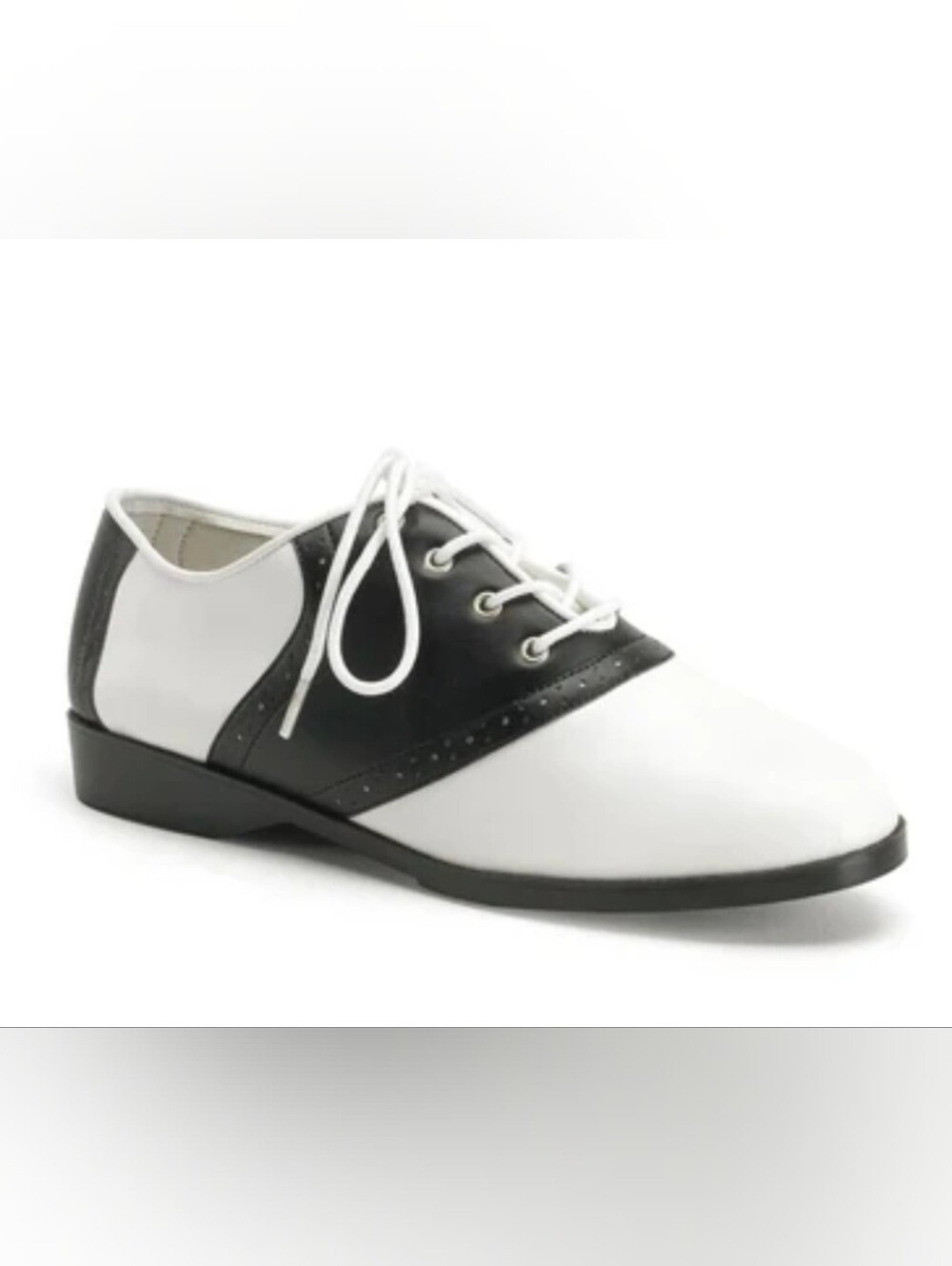 Funtasma Vintage Saddle Oxford in White and Black